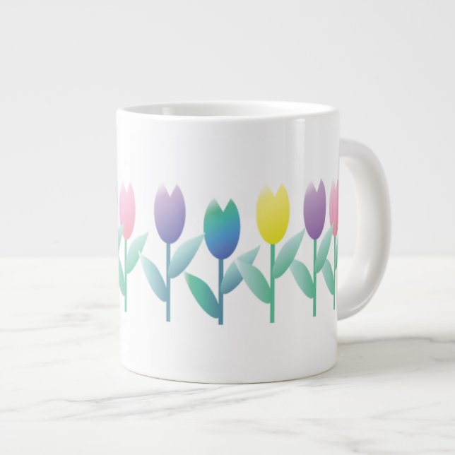 Tulip Spring Tulips New Home Jumbo Mug (Front Right)