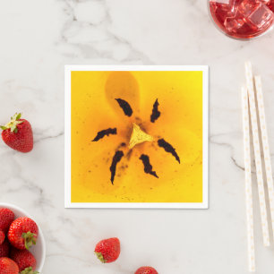 Tulip stamen and pollen Paper Napkins