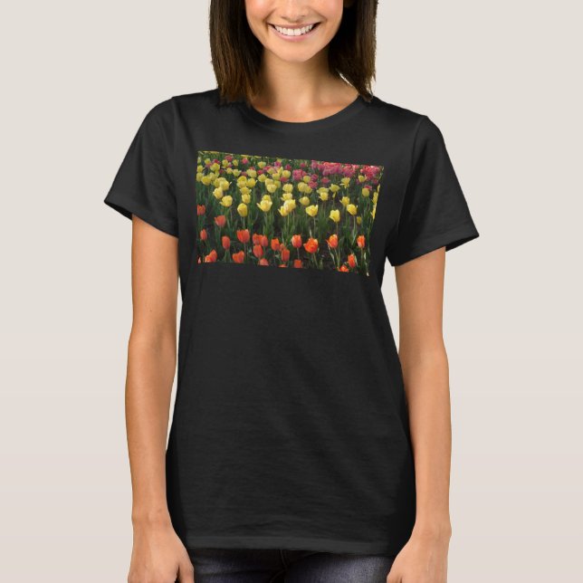 Tulip T-Shirt (Black) (Front)