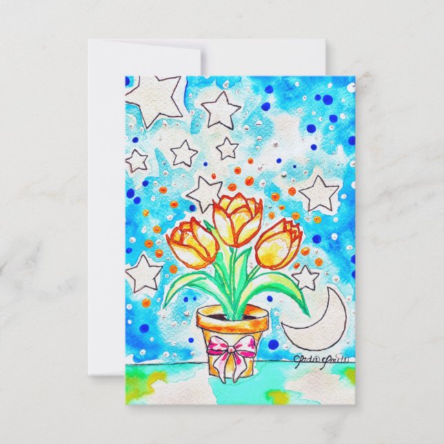 Tulip Thank You Card (Front)