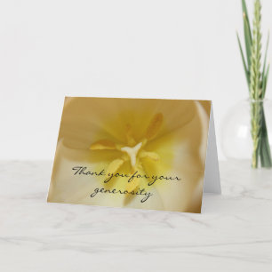 Tulip Thank you for your generosity Card