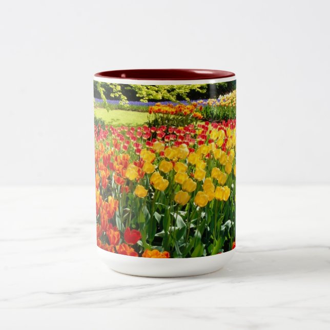 TULIP TIME Two-Tone COFFEE MUG (Center)