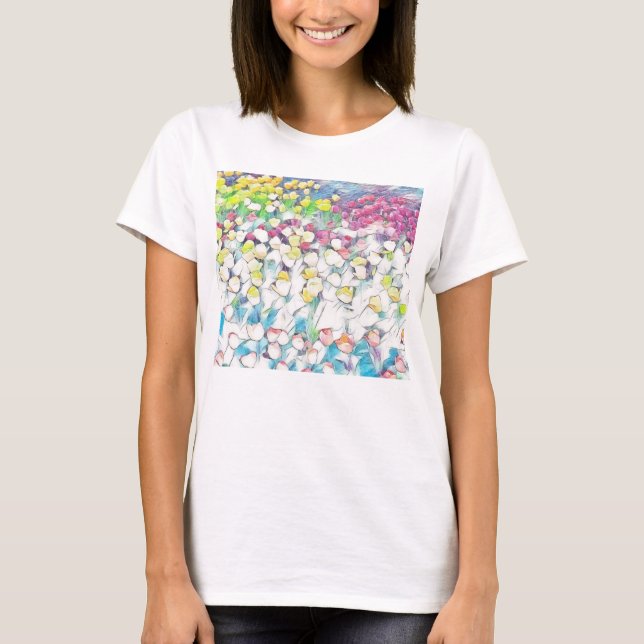 Tulip Top  (Pink) w/ Floating Effect (Front)