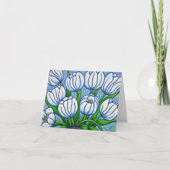 Tulip Tranquillity Note Card (Front)