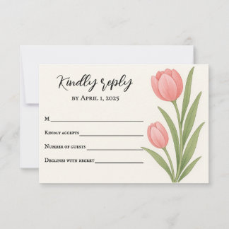 Tulip Treasure RSVP Card