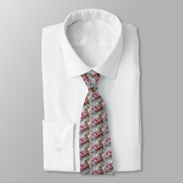 Tulip Tree Blossoms Tie (Tied)