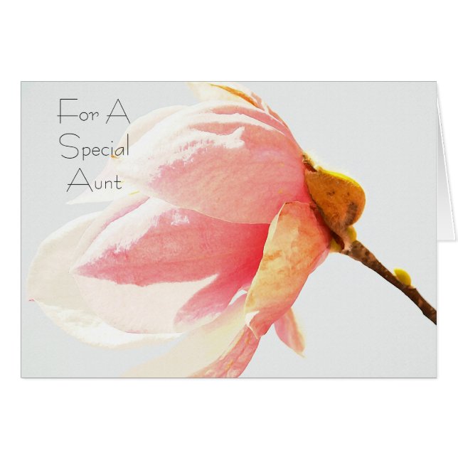 Tulip Tree Flower Special Aunt (Front Horizontal)