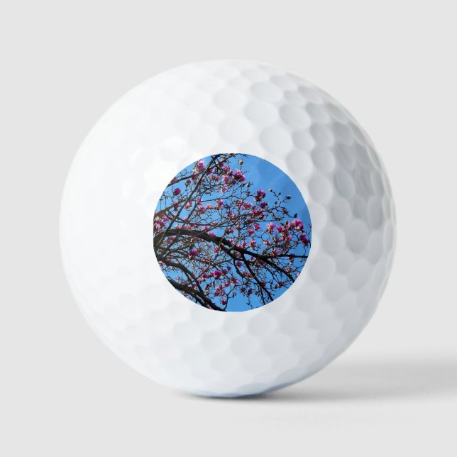 Tulip Tree in Bloom Golf Balls (Front)