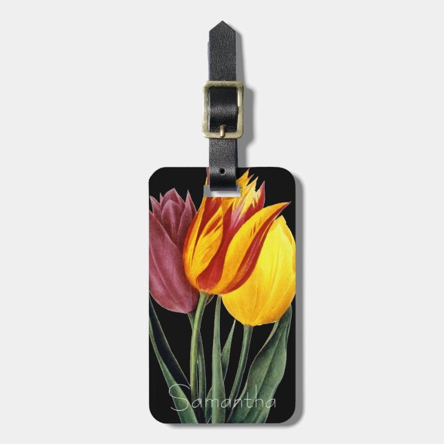 Tulip (Tulipa Gesneriana) Luggage Tag (Front Vertical)