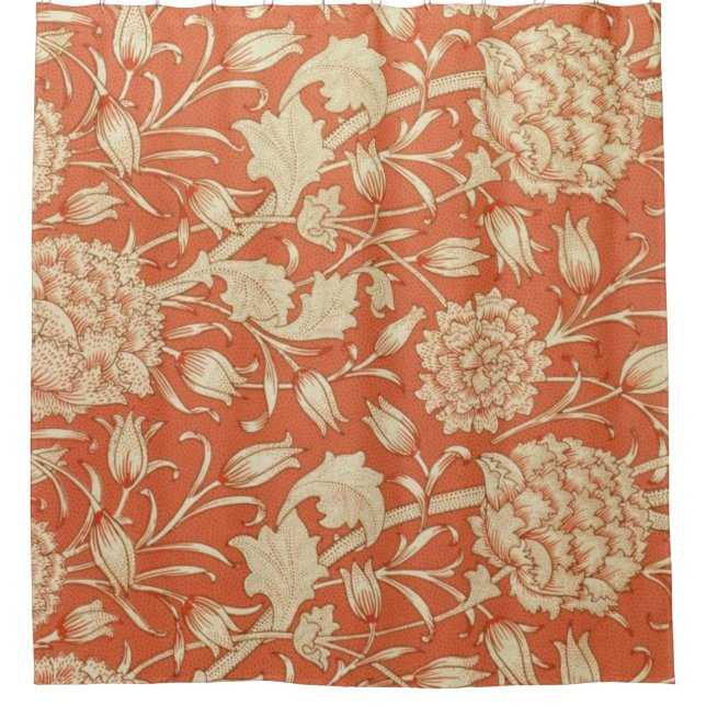 Tulip Wallpaper 1875 William Morris Shower Curtain (Front)