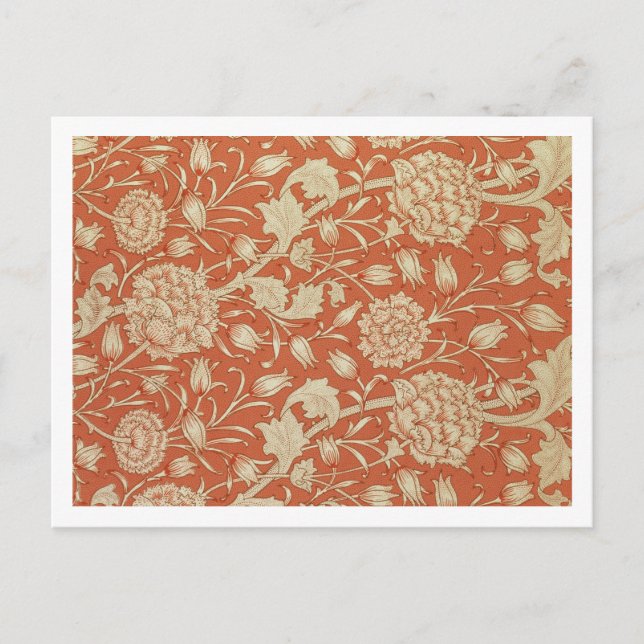 Tulip wallpaper design, 1875 postcard (Front)