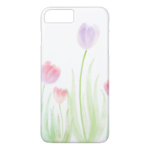 Tulip watercolour phone case