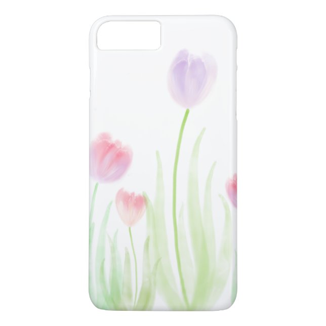 Tulip watercolour phone case (Back)
