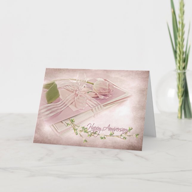 tulip wedding anniversary for couple card (Front)