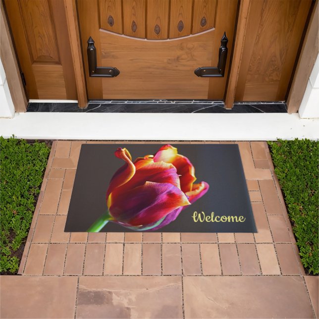 Tulip Welcome Mat (Outdoor)