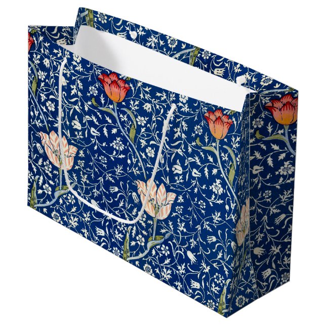 Tulip, William Morris Large Gift Bag (Front Angled)