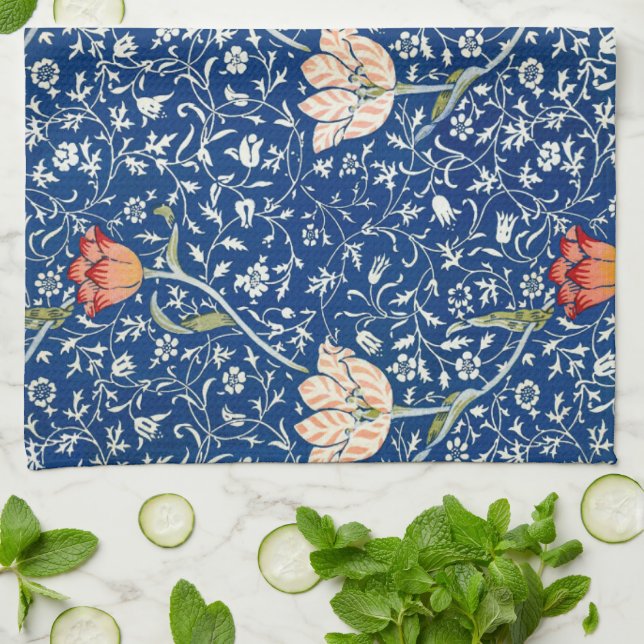 Tulip, William Morris Tea Towel (Folded)