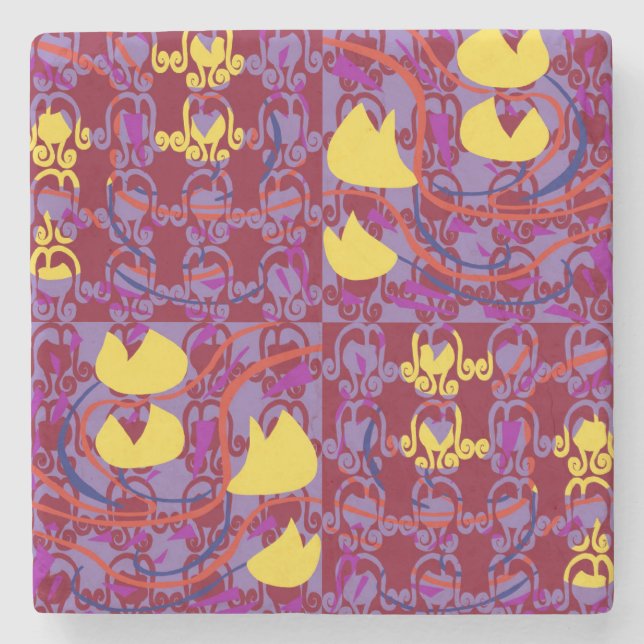 Tulipbulbs Cupflowers Stone Coaster (Front)