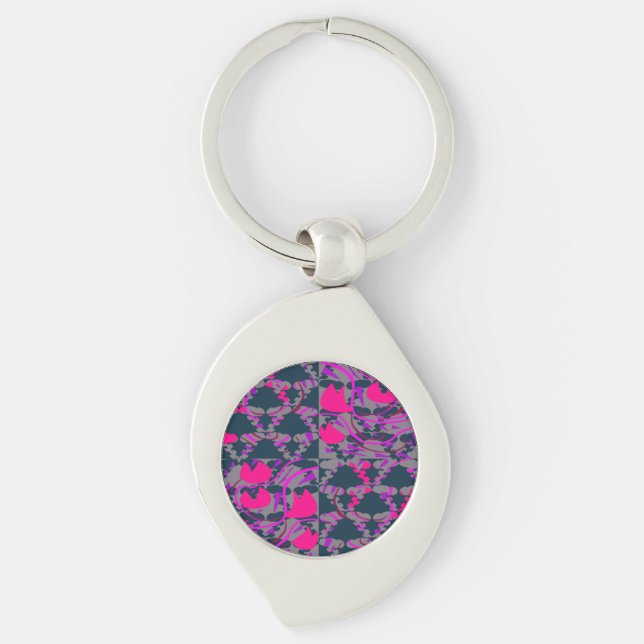 Tulipbulbs Roses Key Ring (Front)
