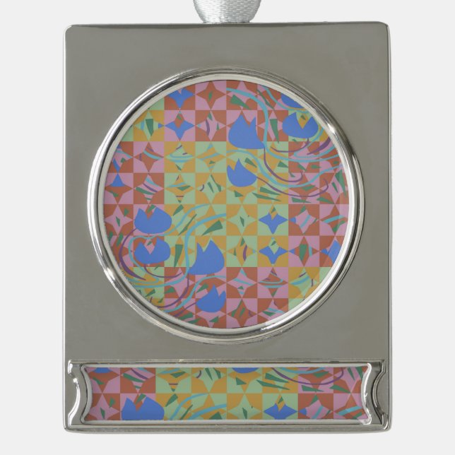 Tulipbulbs Sparks Silver Plated Banner Ornament (Front)