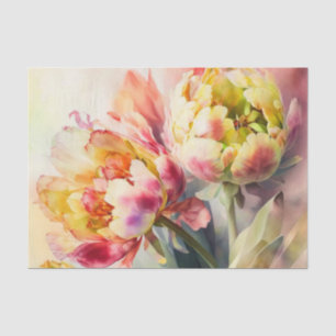 TULIPMANIA 6/6 matching set of decoupage papers Tissue Paper