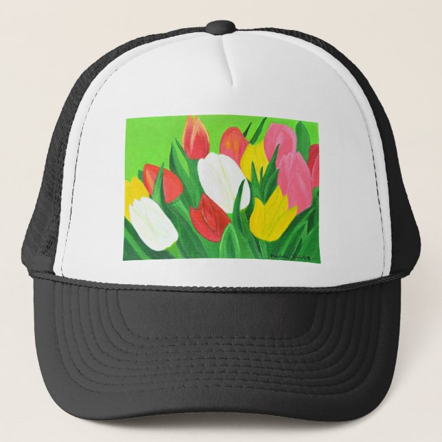 Tulips2 Trucker Hat (Front)