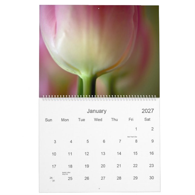 Tulips 2010 Calendar (Jan 2027)