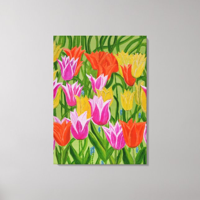 Tulips 2 canvas art  (Front)