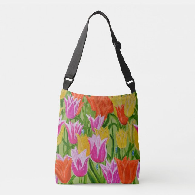 Tulips 2 crossbody bag  (Front)