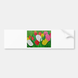 Tulips 2a bumper sticker