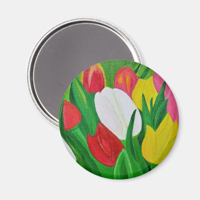 Tulips 2a magnet (Front/Back)
