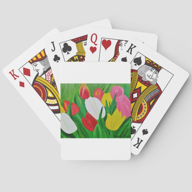 Tulips 2a playing cards (Back)