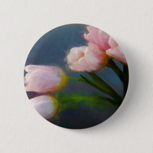 Tulips 3 6 cm round badge