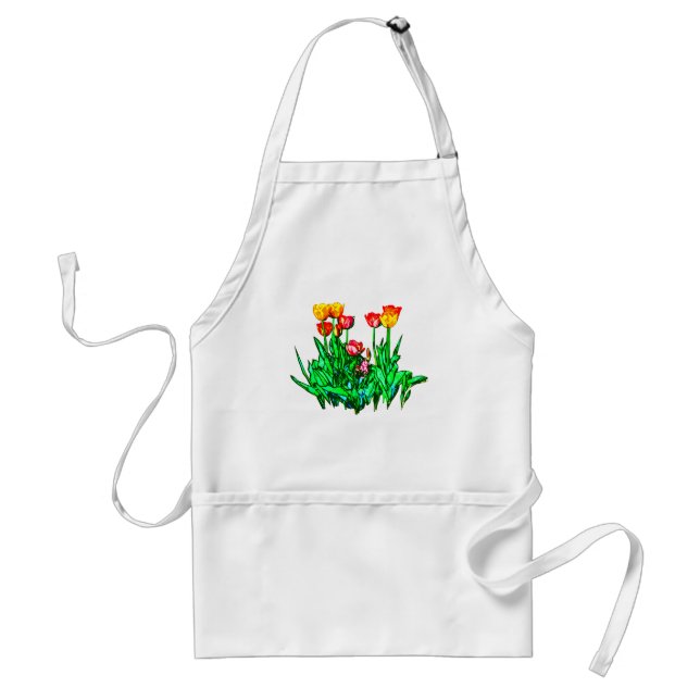 Tulips and a Hyacinth Standard Apron (Front)