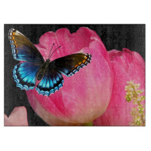 Tulips and Butterfly Cutting Board