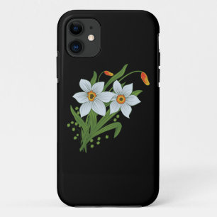 Tulips and Daffodils Flowers iPhone 11 Case