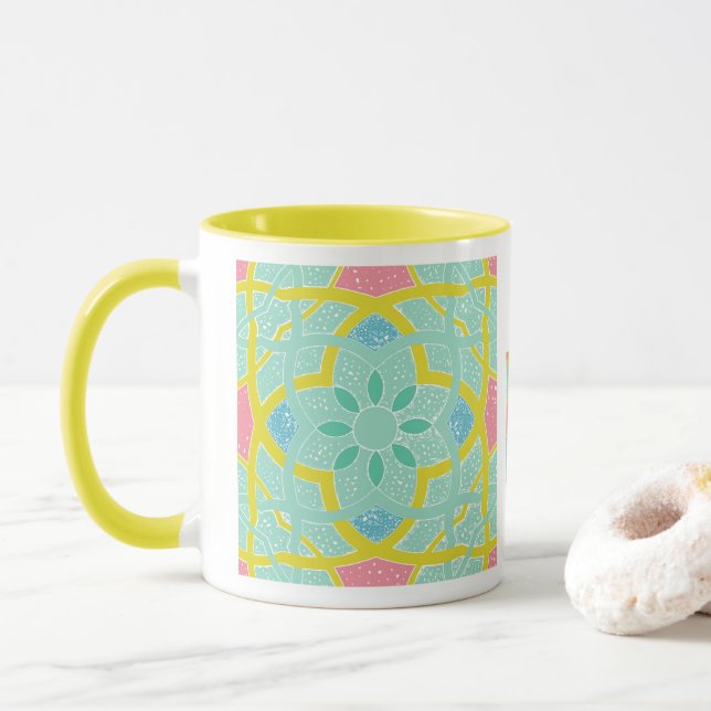 Tulips and Daffodils Mug (With Donut)
