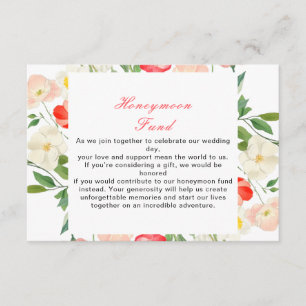 Tulips and Daffodils Spring Wedding Enclosure Card