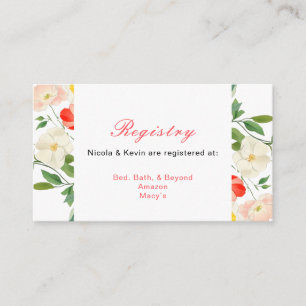 Tulips and Daffodils Spring Wedding Enclosure Card