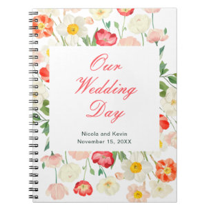 Tulips and Daffodils Spring Wedding Planner Notebook