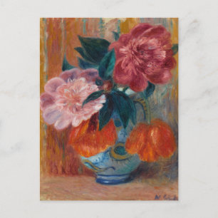 Tulips and Peonies William James Glackens Postcard