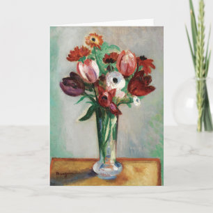 Tulips and Ranunculus Henri Manguin Card