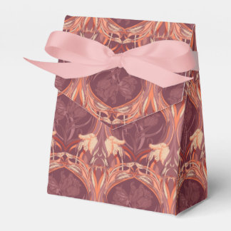 Tulips Art Nouveau Victorian Scarf Favour Box