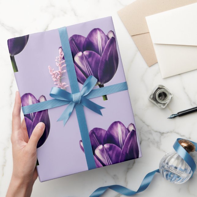 Tulips Artsy Fun Gift Ideas Wrapping Paper (Gifting)