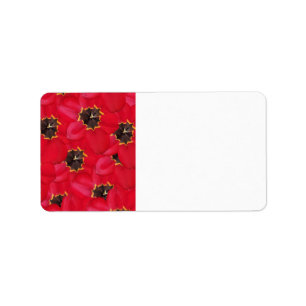 Tulips background label