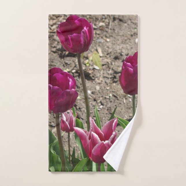 Tulips Bath Towel Set (Hand Towel)