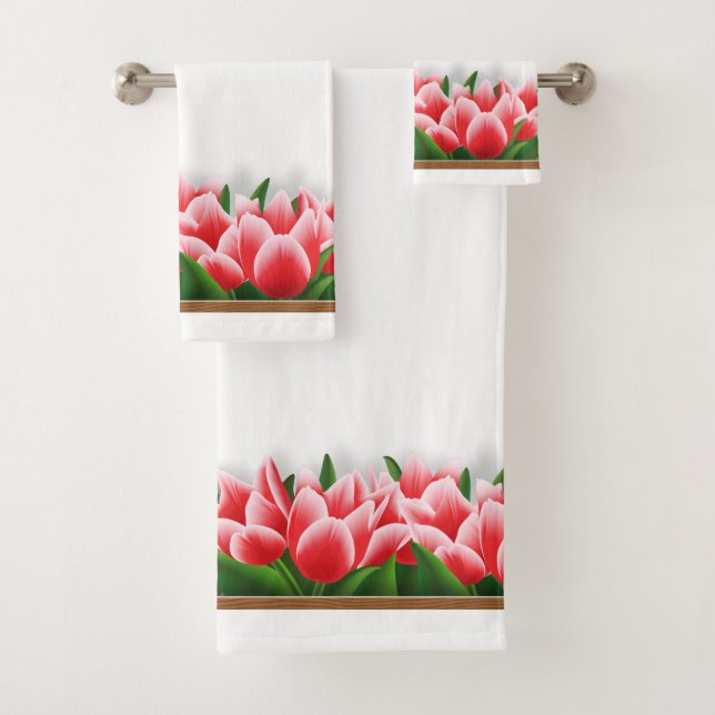 Tulips Bath Towel Set (Insitu)
