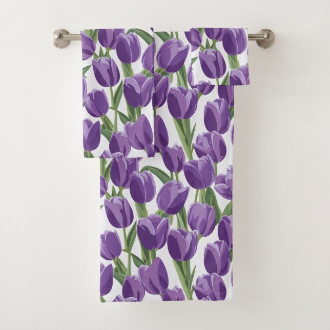 Tulips Bath Towel Set (Insitu)