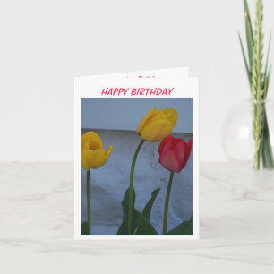 Tulips & Birthday Cake Card