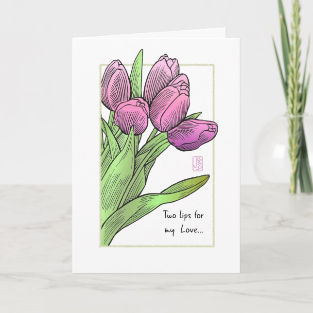 Tulips Birthday Card (Front)